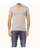 T-Shirt manches courtes col V Julien gris