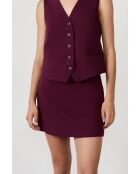 Nueva falda corta Eva cassis