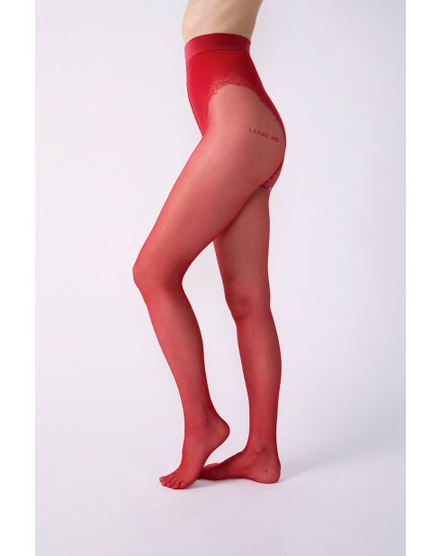 Collant Jeanne rouge