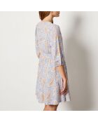 Vestido azul estampado Gloria