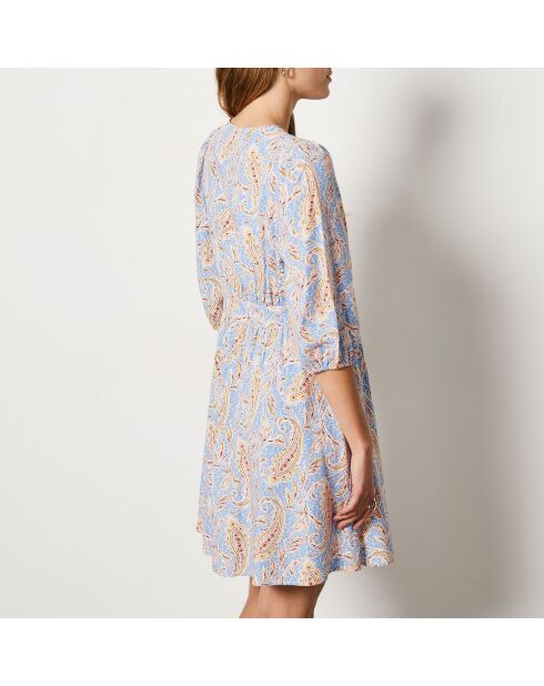 Vestido azul estampado Gloria