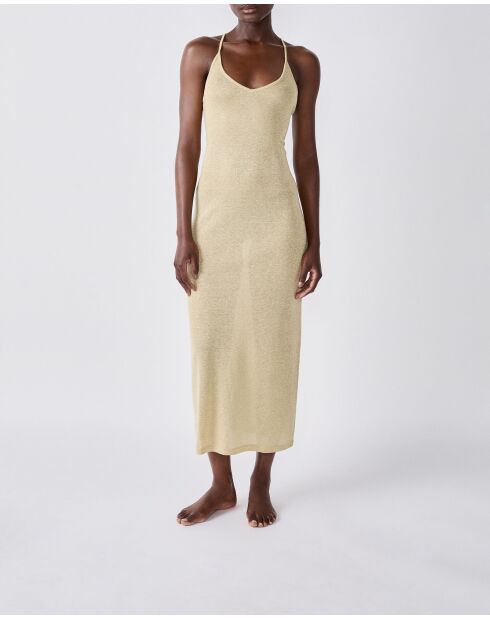 Vestido dorado Helio b