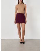 Nueva falda corta Eva cassis