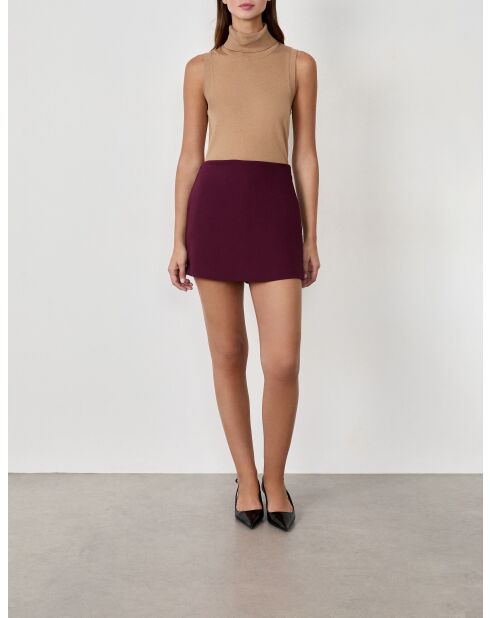 Nueva falda corta Eva cassis