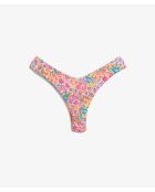 Bonita mehrfarbige brasilianische Bikinihose mit hohem Beinausschnitt