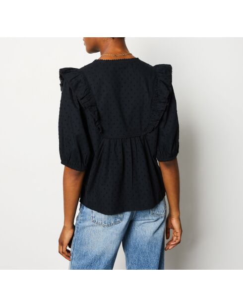 Blusa bordada negra Jasmin