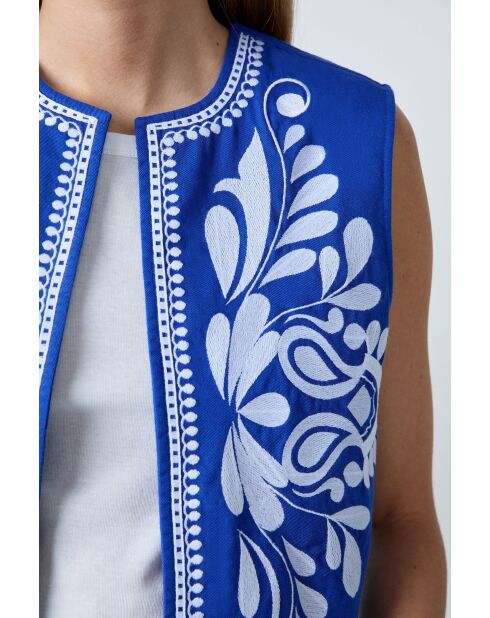 Chaqueta Vinicius brod azul royal