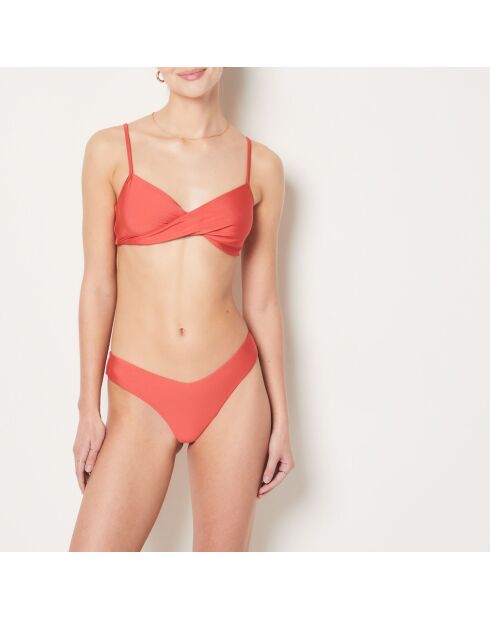 Caleta coral Braziliaans bikinibroekje met hoge pijpen