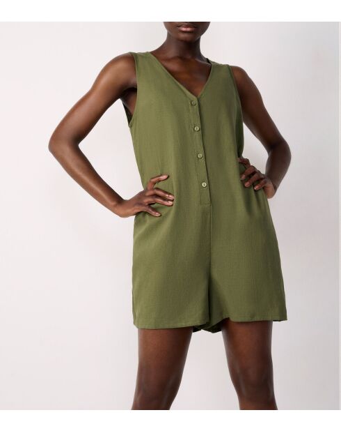 Adria b SPE kaki olijfkleurige jumpsuit