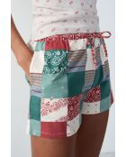 Short Bedford multicolore