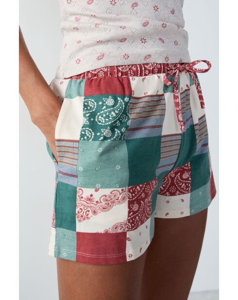 Short Bedford multicolore