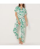 Chemise Vyns imprimée fond verte