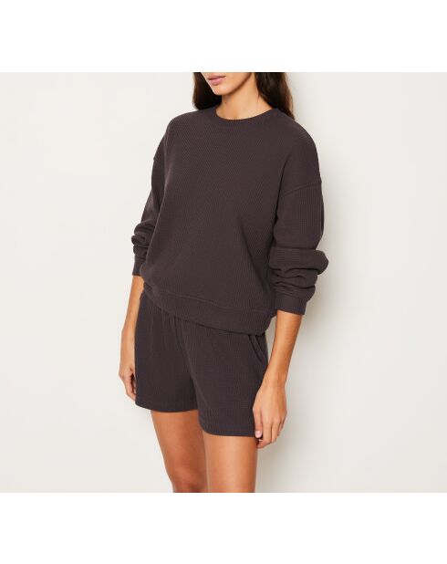 Bruine sweater Layna