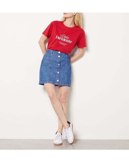 T-shirt Bacio rood
