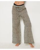 Bily b broek met beige en zwarte print