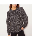 Reglissi Shirt mit schwarzem Hintergrunddruck