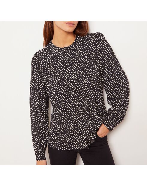 Reglissi Shirt mit schwarzem Hintergrunddruck