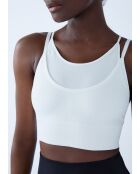 Sujetador blanco con aros Eclipses