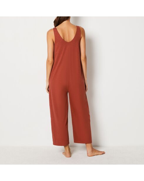 Richelle jumpsuit uit één stuk in terracotta