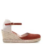 Sandales compensées Nuria marron - Talon : 6,5 cm