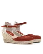 Sandales compensées Nuria marron - Talon : 6,5 cm