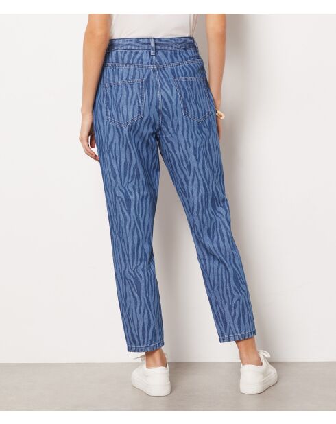Dali blauwe broek met print
