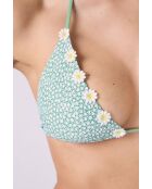 Anchusa bedruckter Triangel-BH ohne Bügel und ohne Schale auf weißem Hintergrund