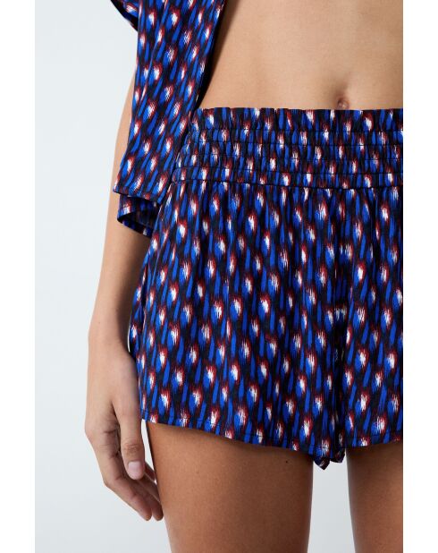 Beryl-short met veelkleurige print
