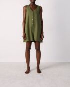 Adria b SPE kaki olijfkleurige jumpsuit