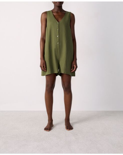 Adria b SPE kaki olijfkleurige jumpsuit