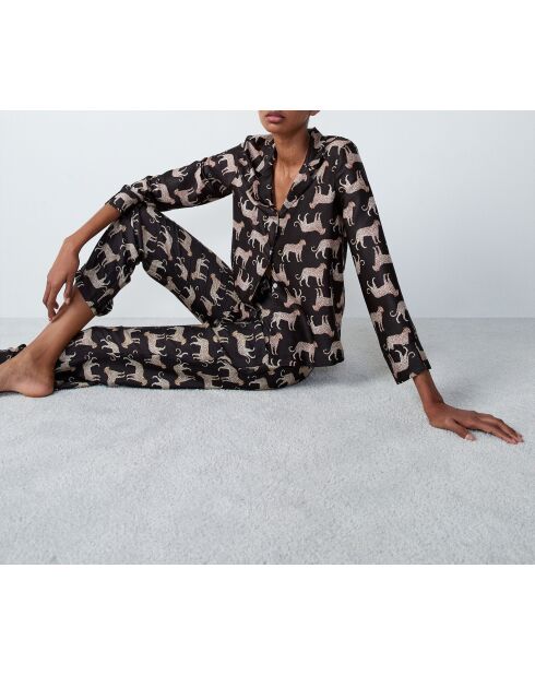 Schwarzes Pantherhemd