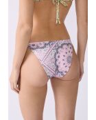 Arizonalove Bikinihose mit Bindeband und rosafarbenem Hintergrunddruck