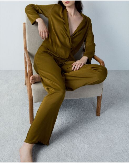 Pantaloni Naike color oliva kaki