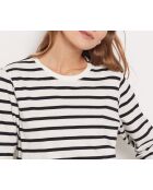 Ava schwarzes gestreiftes T-Shirt