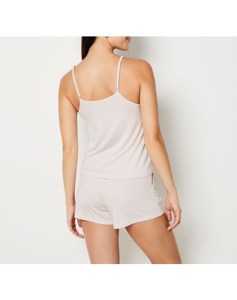 Canotta beige Molly Stripes