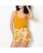 Josie okerkleurige tanktop met mosterd