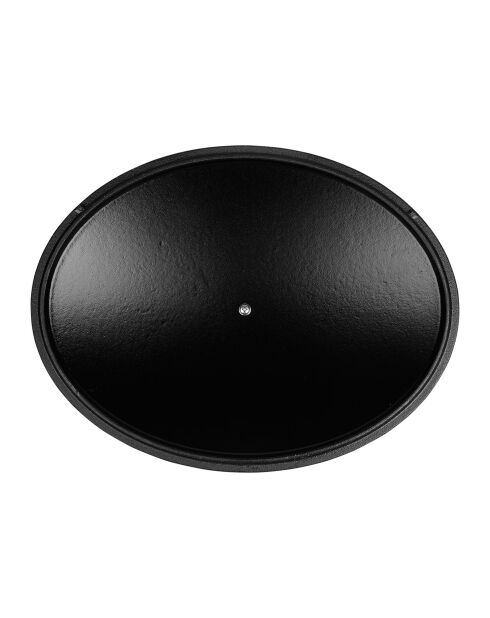 Tradifonte groene ovale geëmailleerde gietijzeren braadpan - 4 L