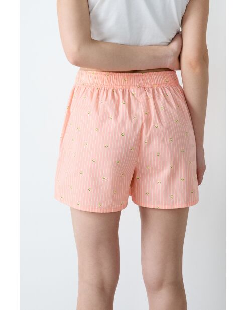 Oranje gestreepte korte broek van Vahe