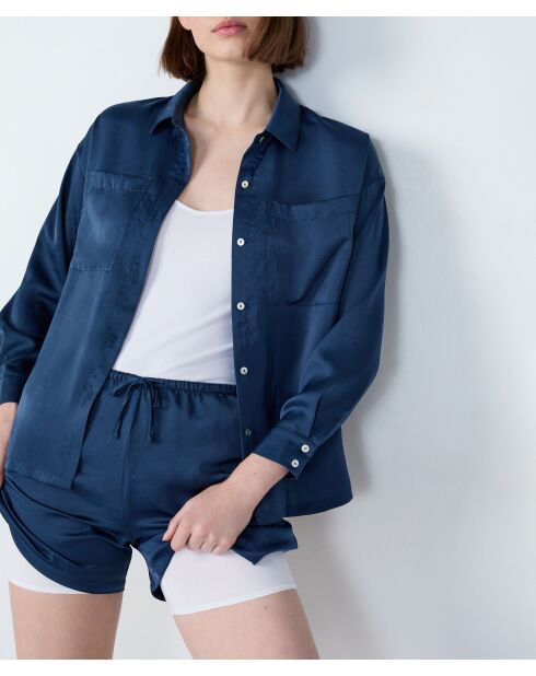 Sleepy blauwe korte broek