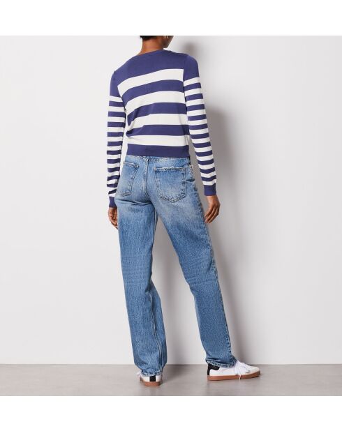 Criss Twinset marineblaue Strickjacke