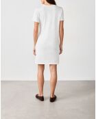 Kurzes ecrufarbenes Kleid Gulzy