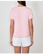 Tolles puderrosa T-Shirt