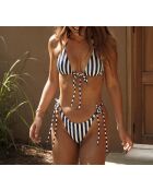 Blauer Triangel-BH von Caletto ohne Bügel und ohne Schale