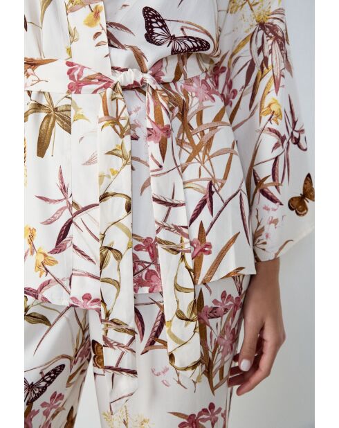 Déshabillé Paco imprimé fond blanc