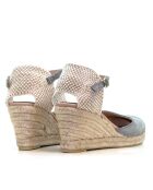 Sandales compensées Nira grises - Talon : 6,5 cm