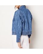 Dali jas met blauwgroene print