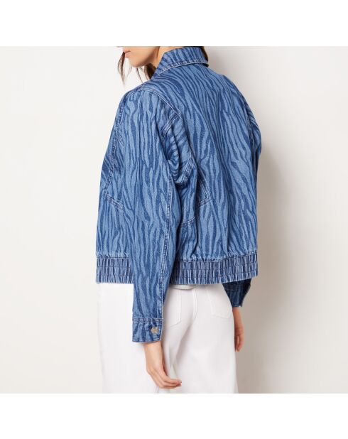 Dali jas met blauwgroene print