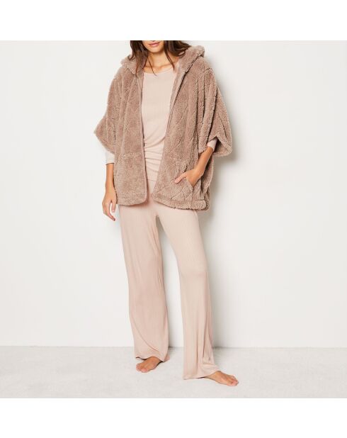 Miella bruine driedelige pyjama