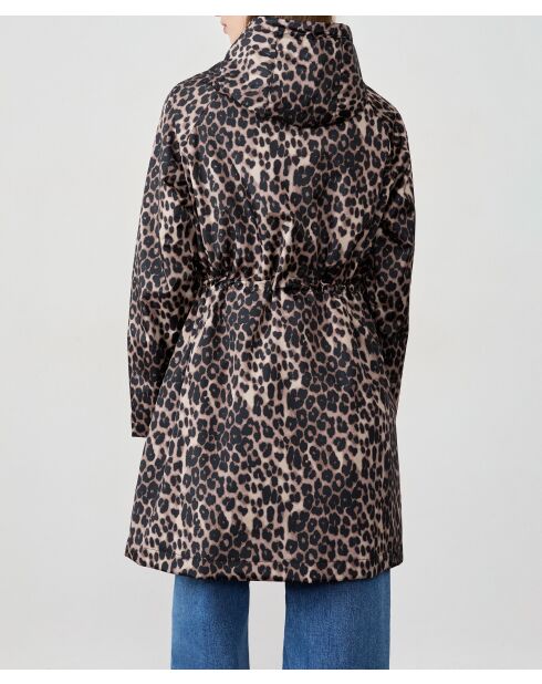 Parka met luipaardprint Charlotte