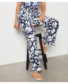 Calypso marineblauw/witte broek